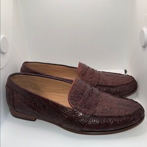 ALAN PAYNE GENUINE CROCODILE Loafers Men’s Size 11